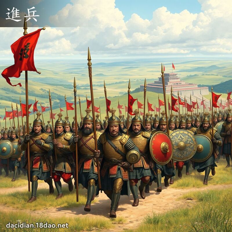 進兵 - 國語大辭典配圖