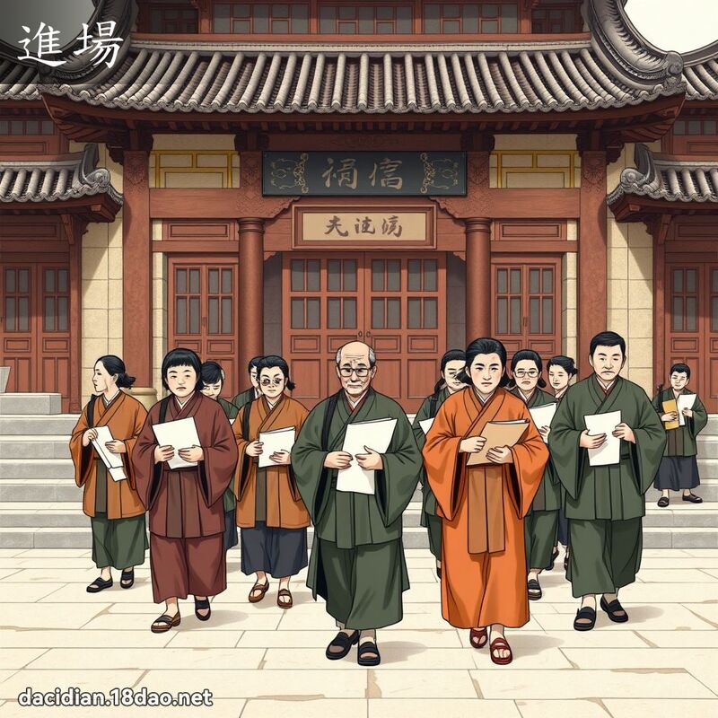 進場 - 國語大辭典配圖