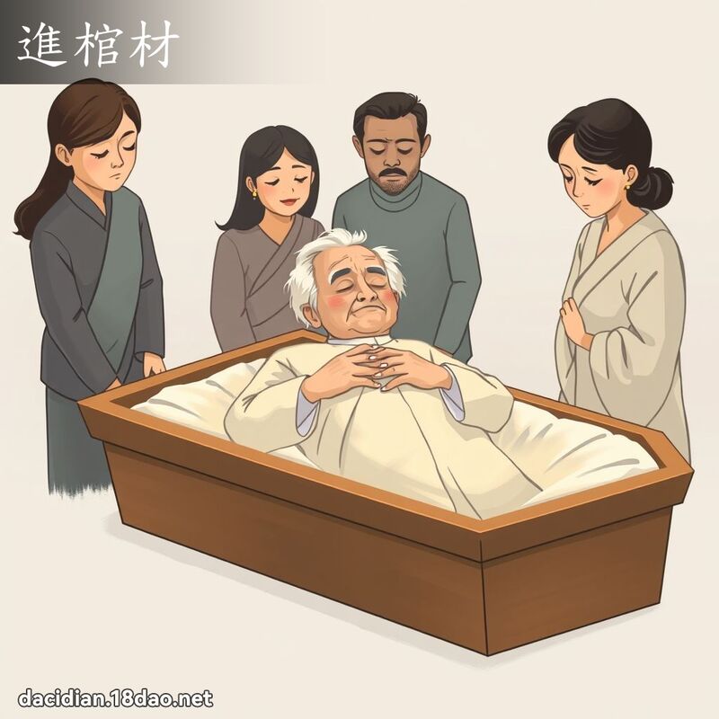 進棺材 - 國語大辭典配圖