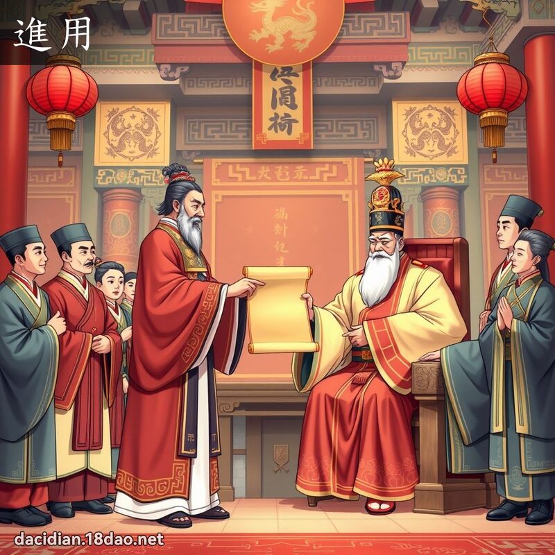 進用 - 國語大辭典配圖
