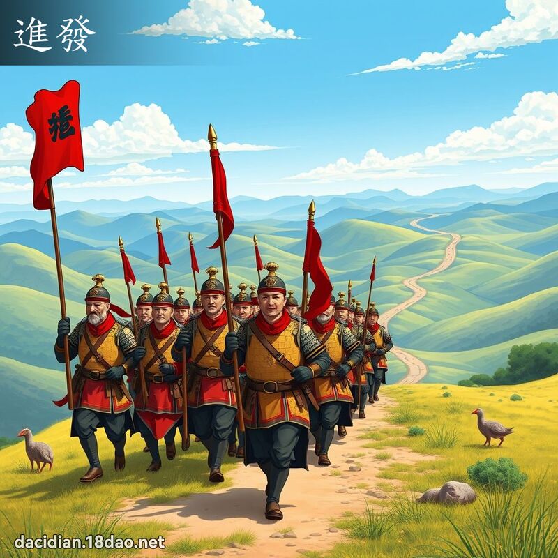 进发 - 国语大辞典配图