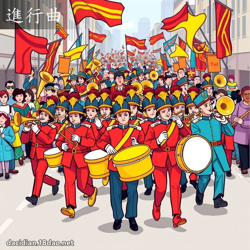 進行曲 - 國語大辭典配圖