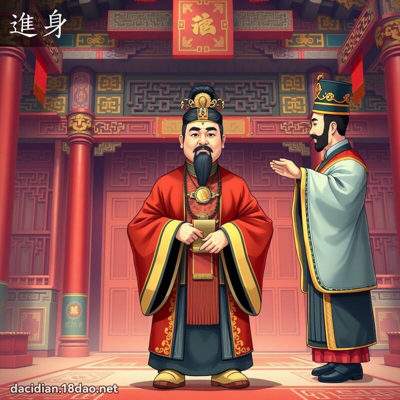 進身 - 國語大辭典配圖