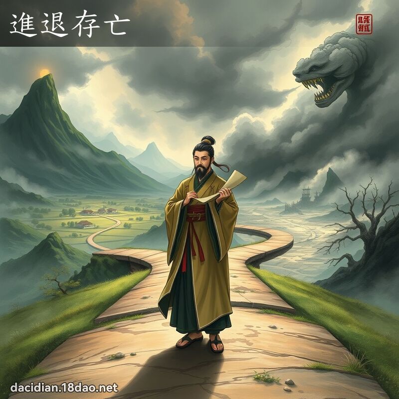 進退存亡 - 國語大辭典配圖