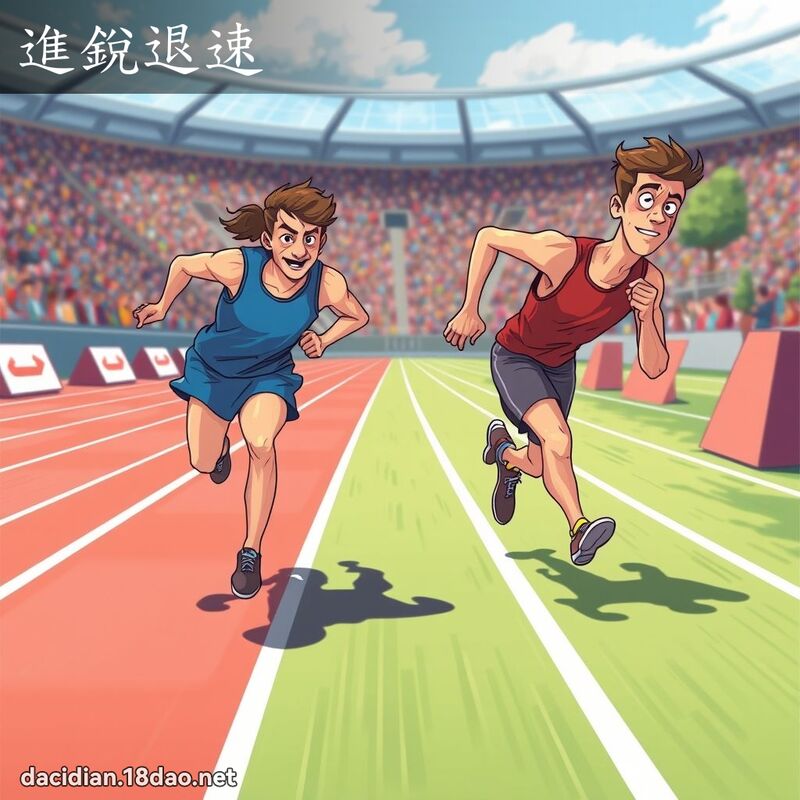 進銳退速 - 國語大辭典配圖
