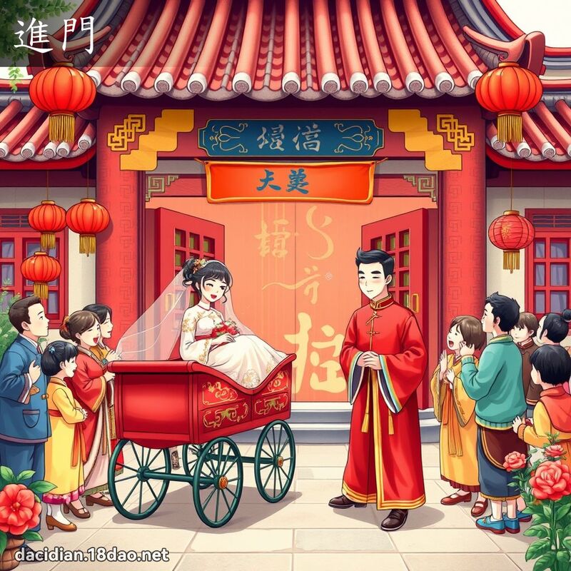 进门 - 国语大辞典配图