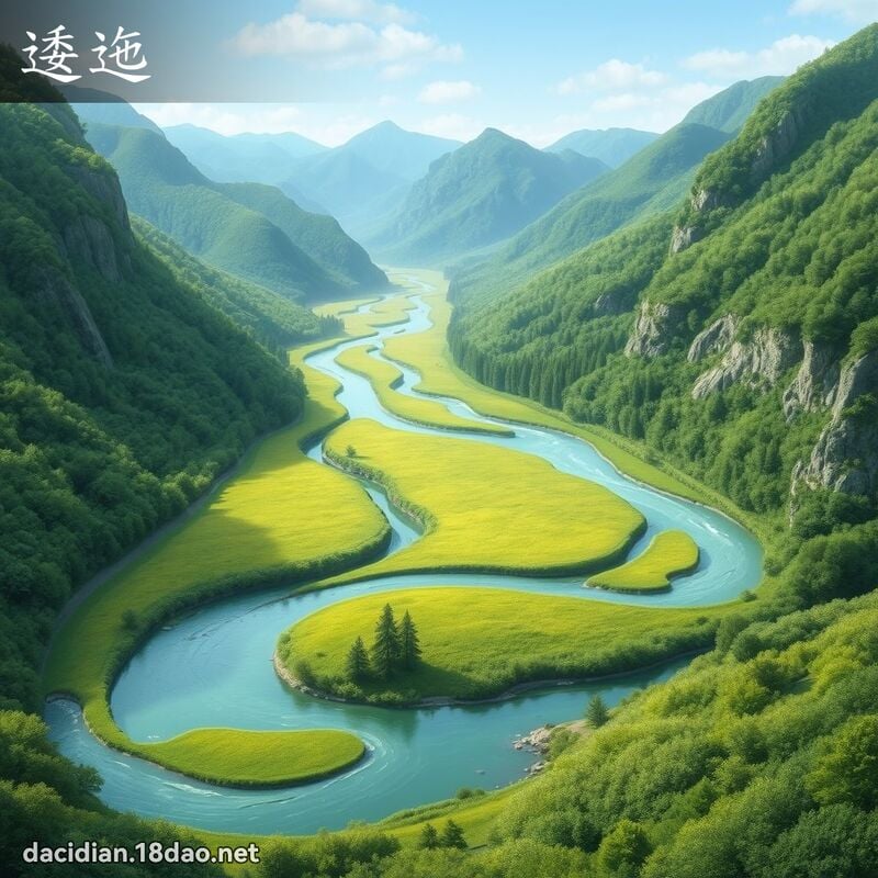 逶迤 - 國語大辭典配圖