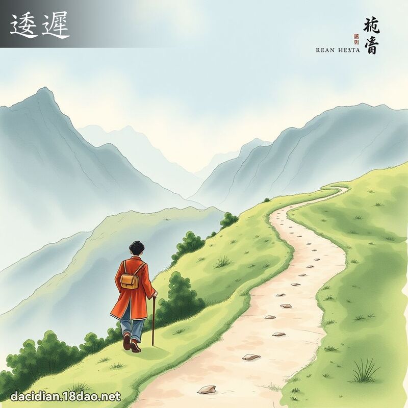 逶迟 - 国语大辞典配图
