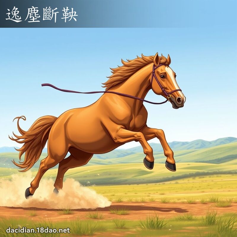 逸塵斷鞅 - 國語大辭典配圖