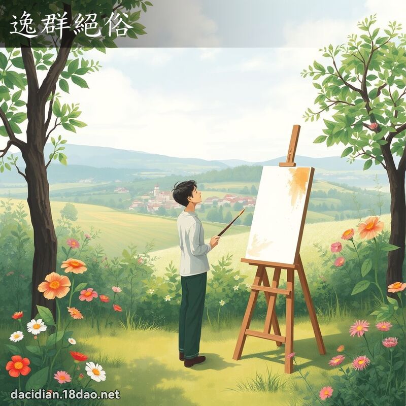 逸群絕俗 - 國語大辭典配圖