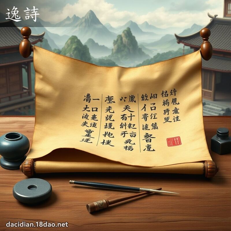逸詩 - 國語大辭典配圖