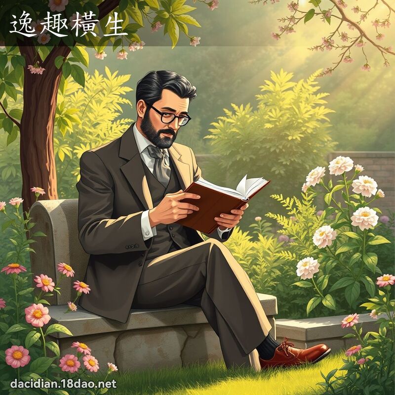 逸趣橫生 - 國語大辭典配圖