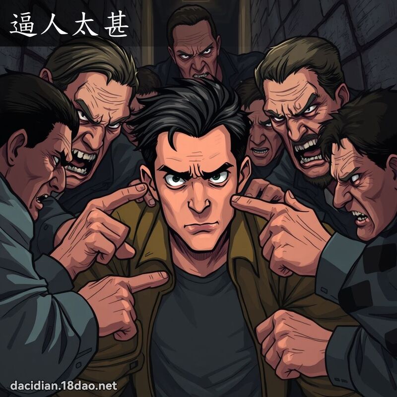 逼人太甚 - 國語大辭典配圖