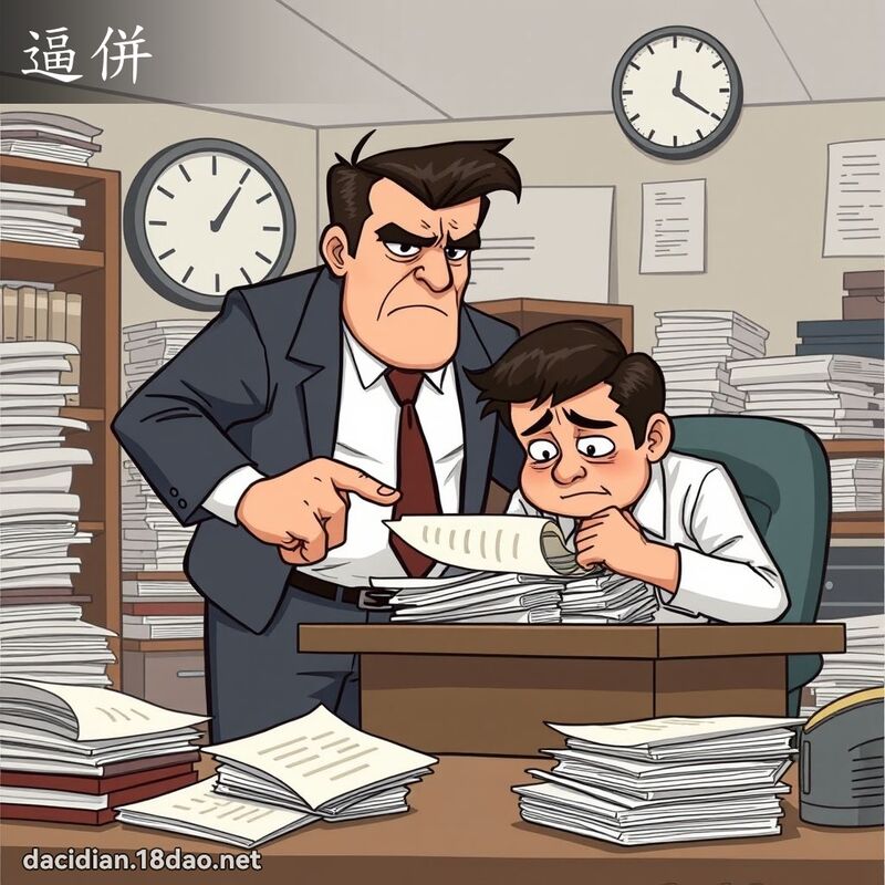 逼併 - 國語大辭典配圖