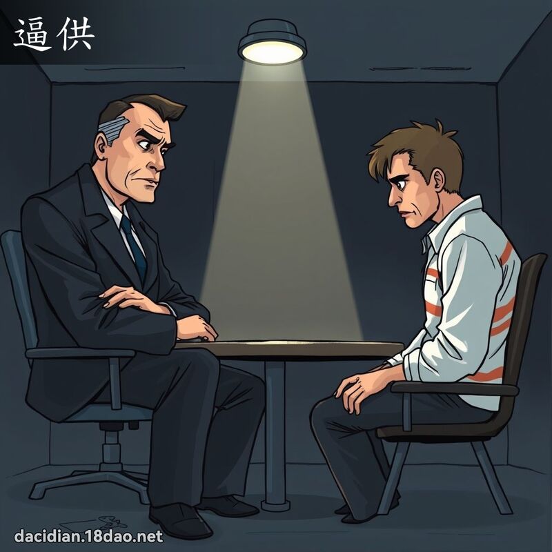 逼供 - 国语大辞典配图