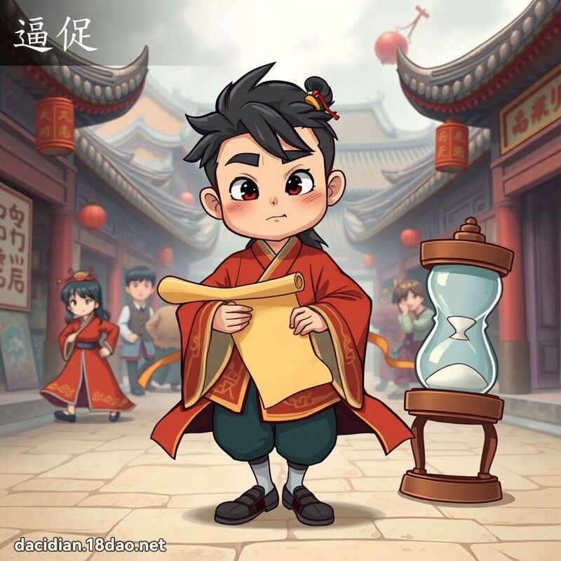 逼促 - 国语大辞典配图