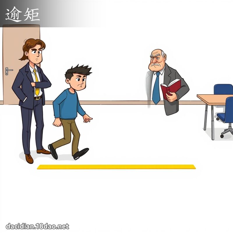 逾矩 - 国语大辞典配图