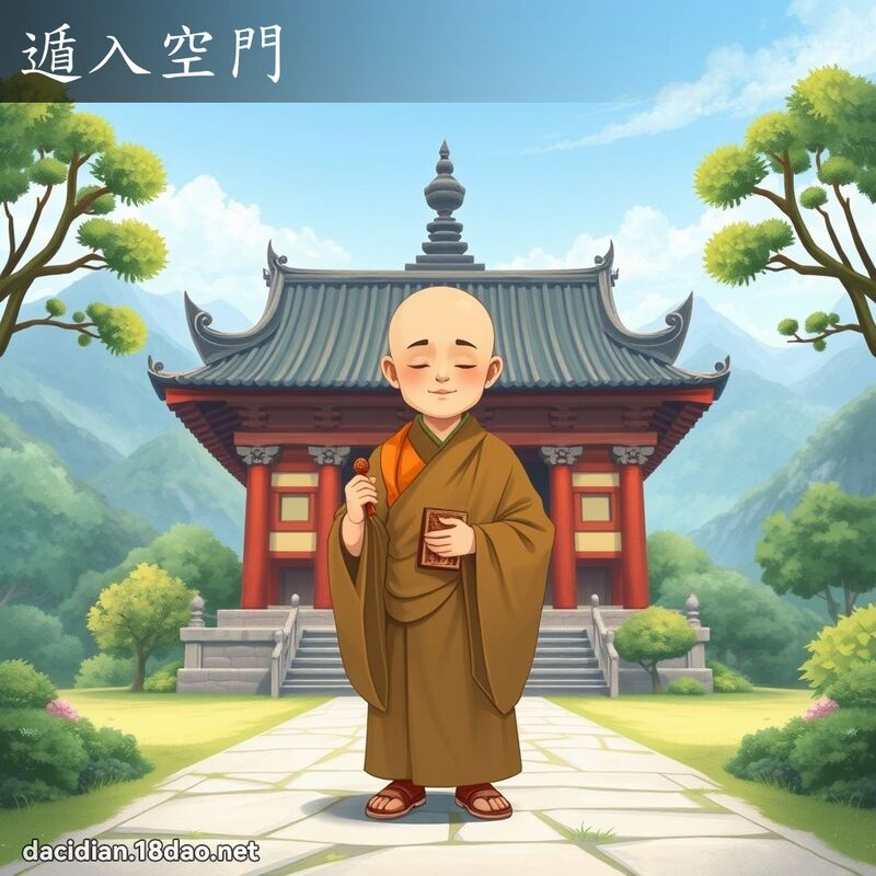 遁入空門 - 國語大辭典配圖