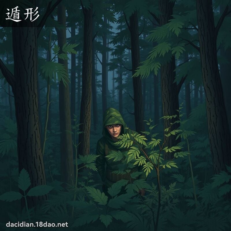 遁形 - 国语大辞典配图