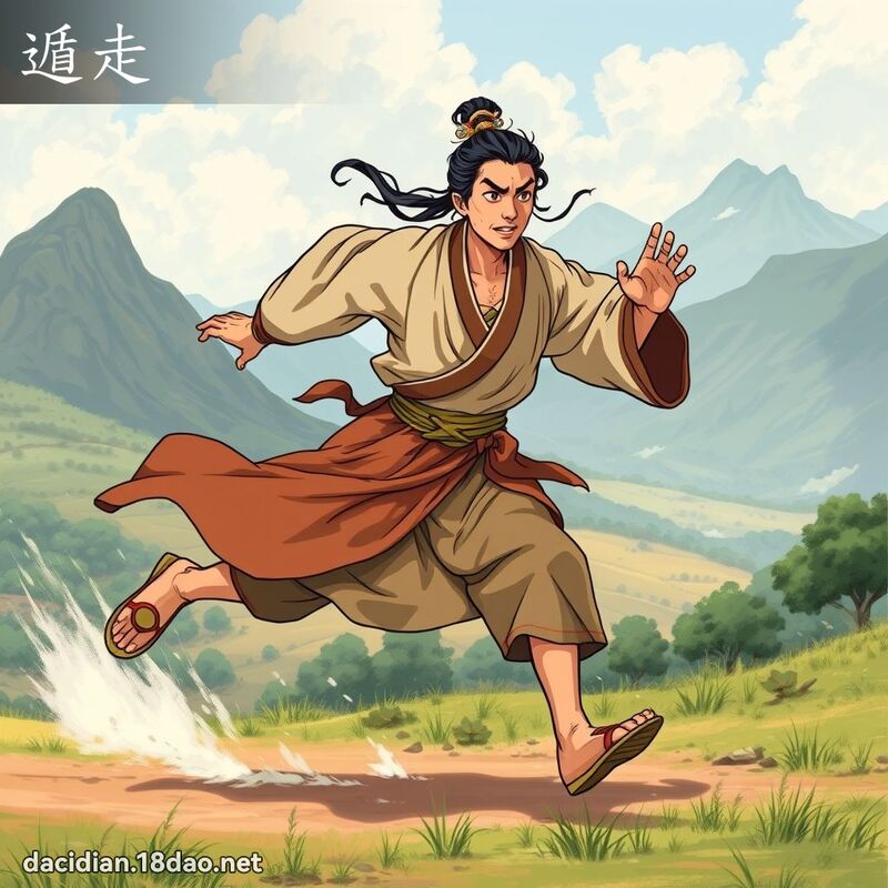 遁走 - 國語大辭典配圖