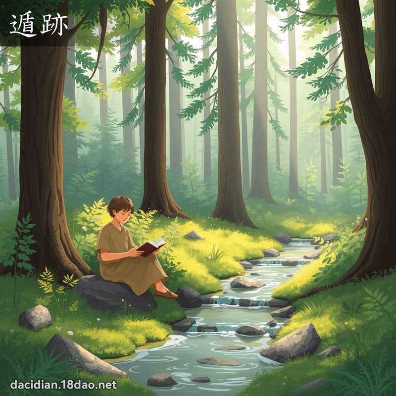 遁跡 - 國語大辭典配圖