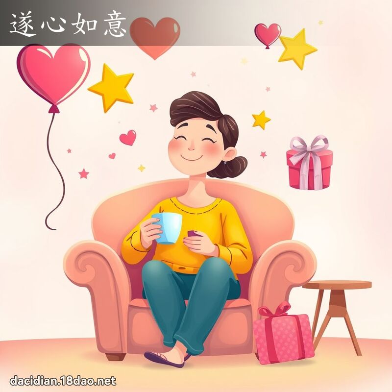 遂心如意 - 國語大辭典配圖