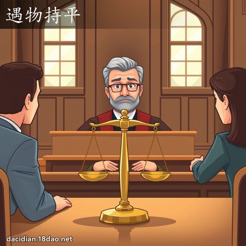 遇物持平 - 国语大辞典配图