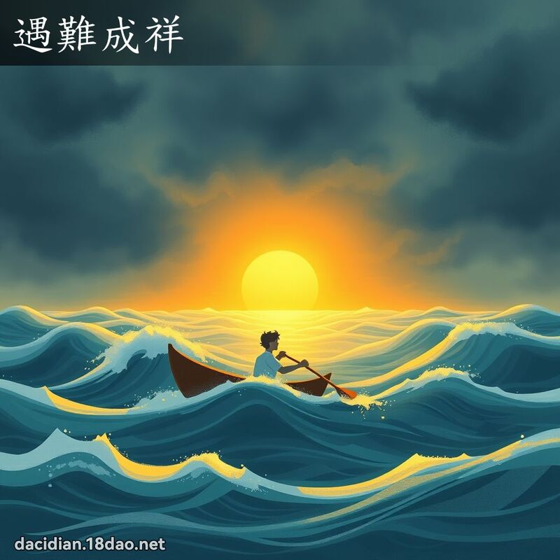 遇難成祥 - 國語大辭典配圖