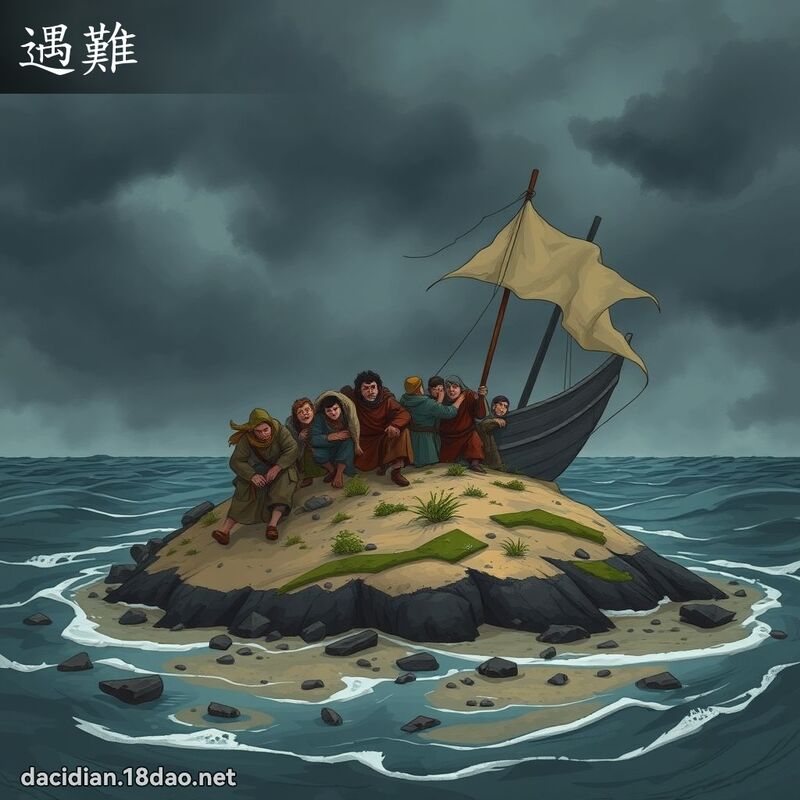 遇难 - 国语大辞典配图