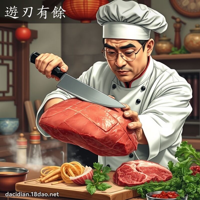 游刃有余 - 国语大辞典配图