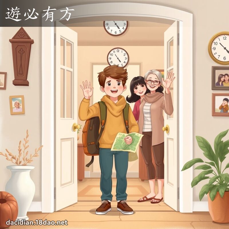 游必有方 - 国语大辞典配图