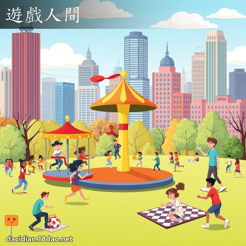 遊戲人間 - 國語大辭典配圖