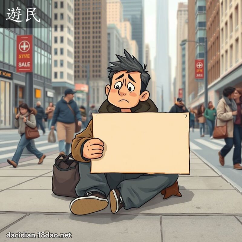 遊民 - 國語大辭典配圖