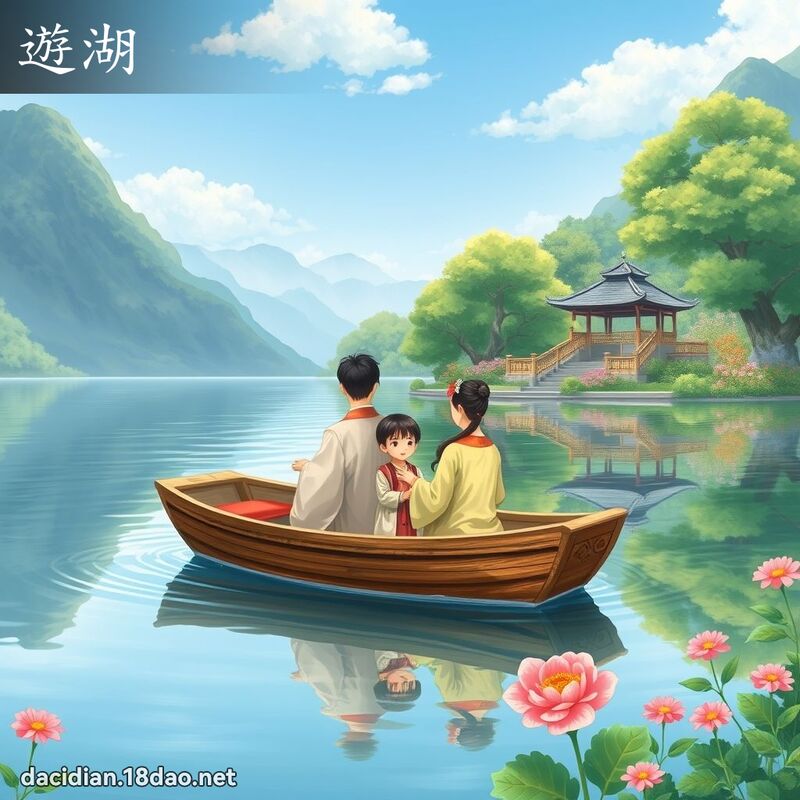 遊湖 - 國語大辭典配圖