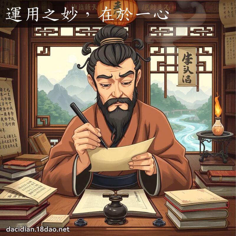運用之妙，在於一心 - 國語大辭典配圖
