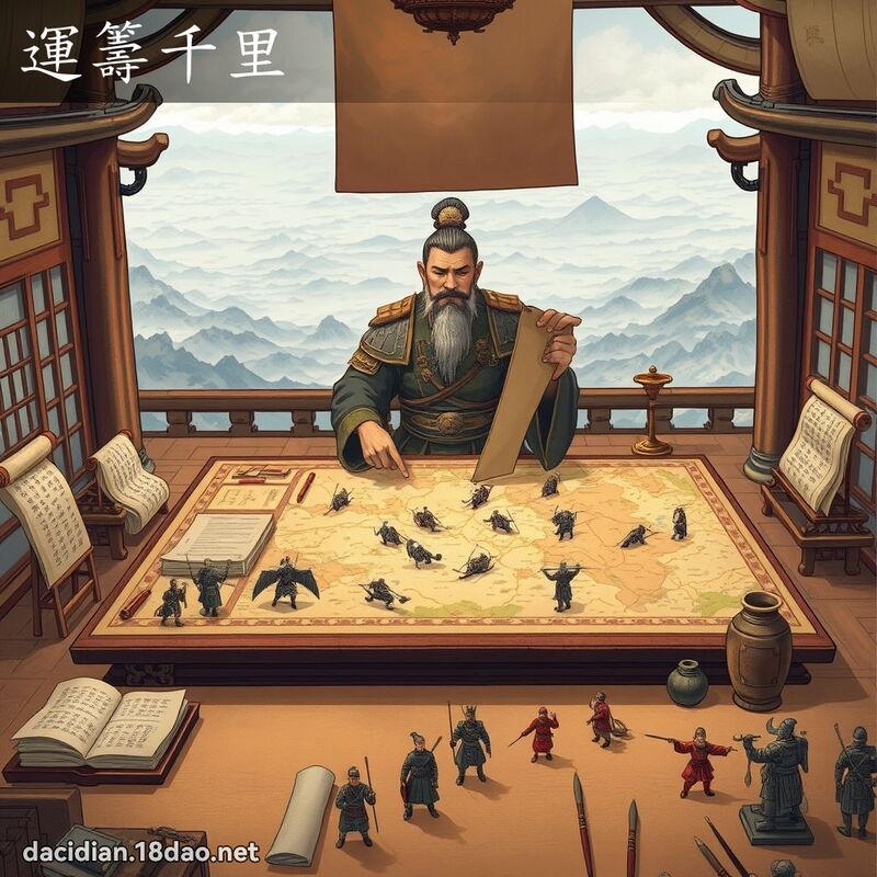 运筹千里 - 国语大辞典配图
