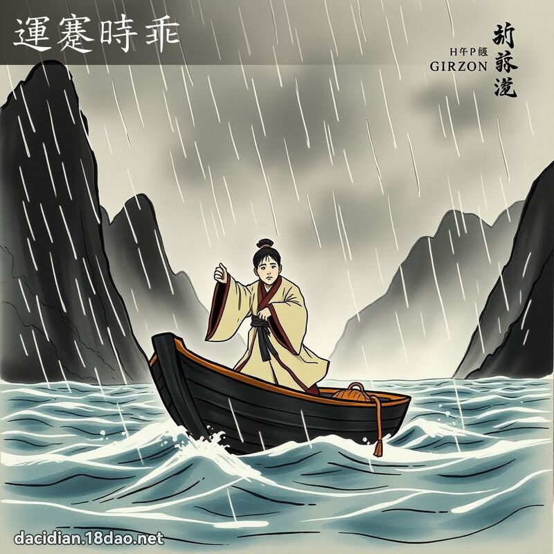 運蹇時乖 - 國語大辭典配圖