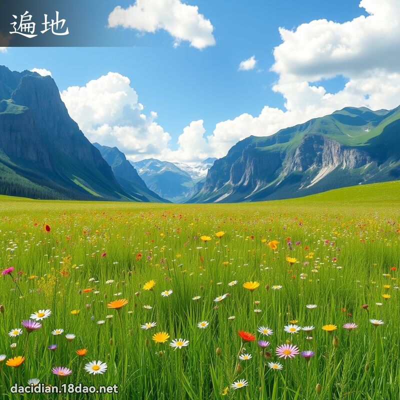 遍地 - 国语大辞典配图