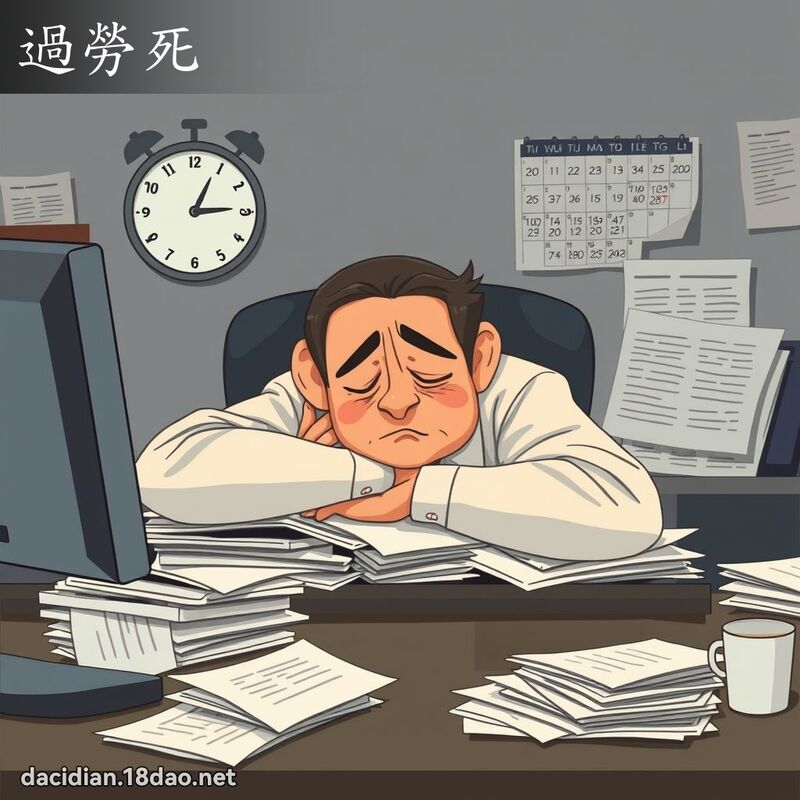 過勞死 - 國語大辭典配圖