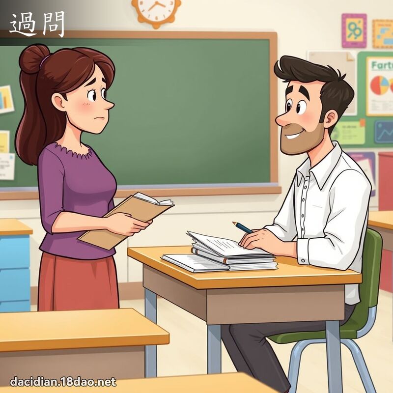过问 - 国语大辞典配图