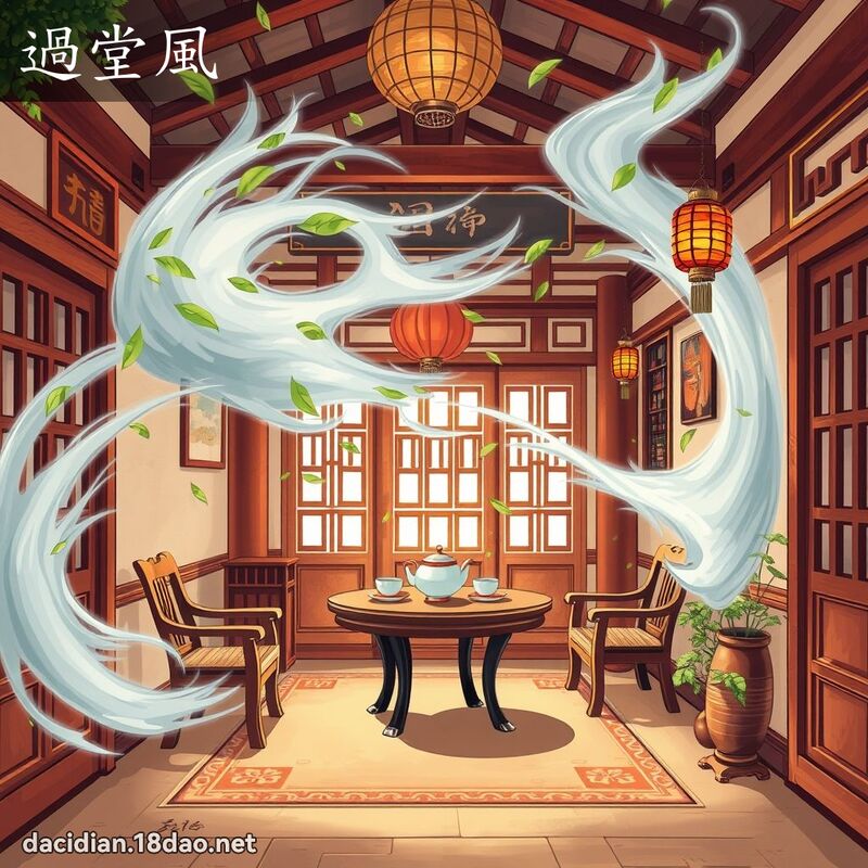 过堂风 - 国语大辞典配图