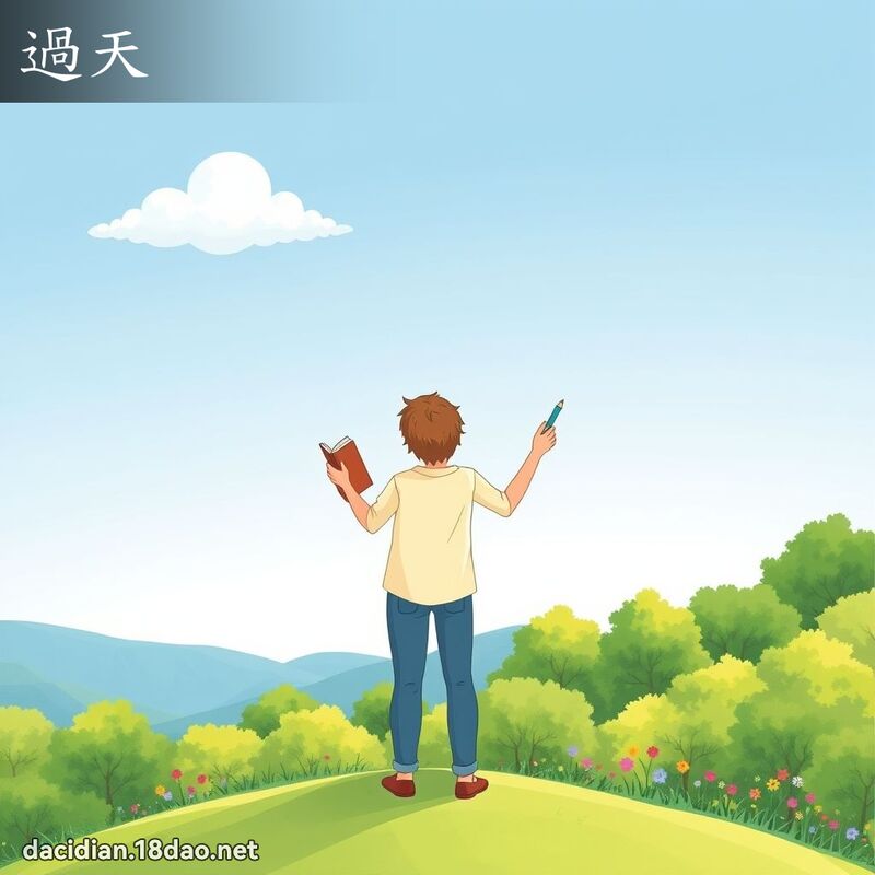 過天 - 國語大辭典配圖