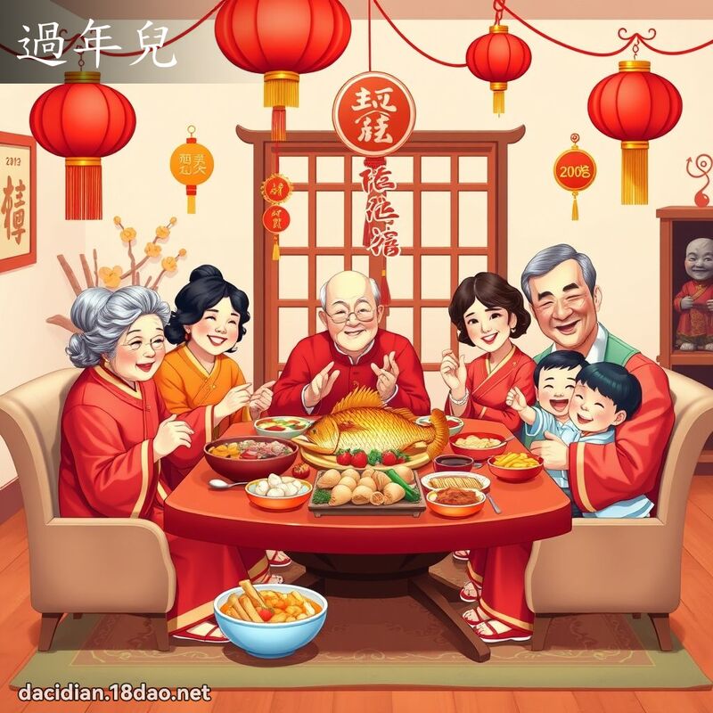 过年儿 - 国语大辞典配图