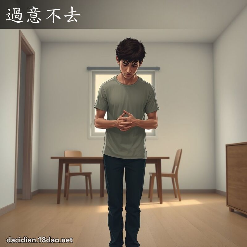 过意不去 - 国语大辞典配图