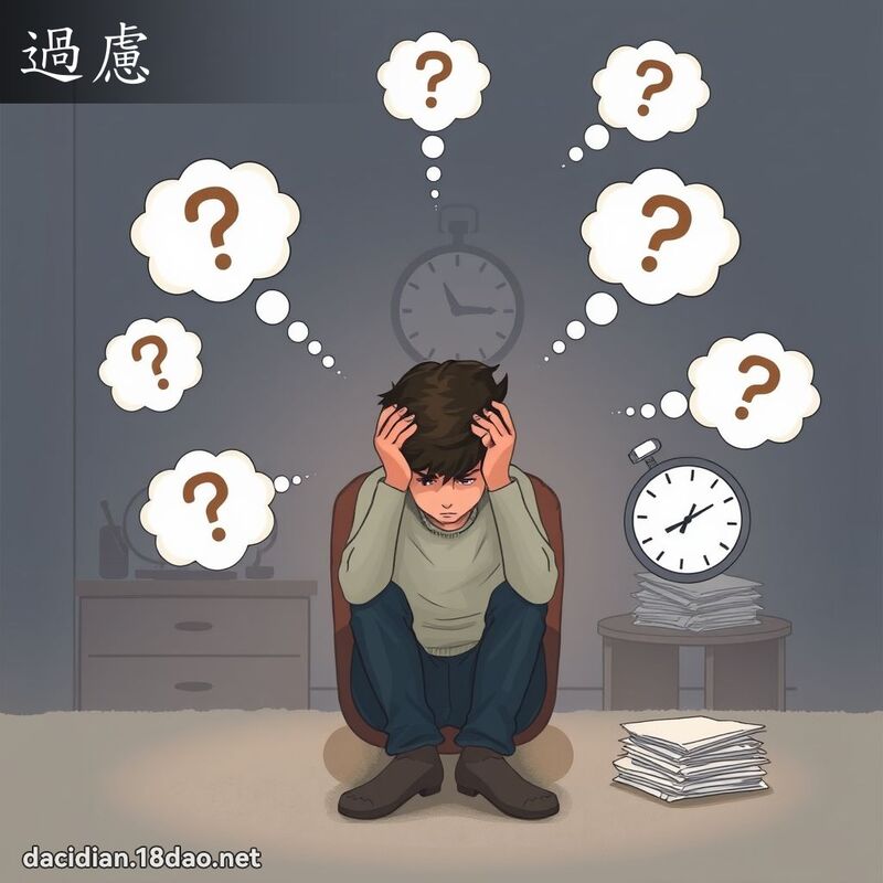 过虑 - 国语大辞典配图