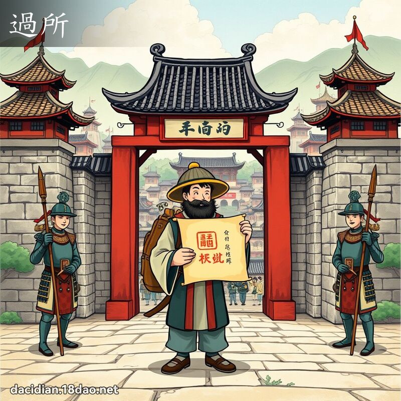 過所 - 國語大辭典配圖