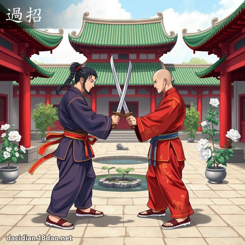 過招 - 國語大辭典配圖