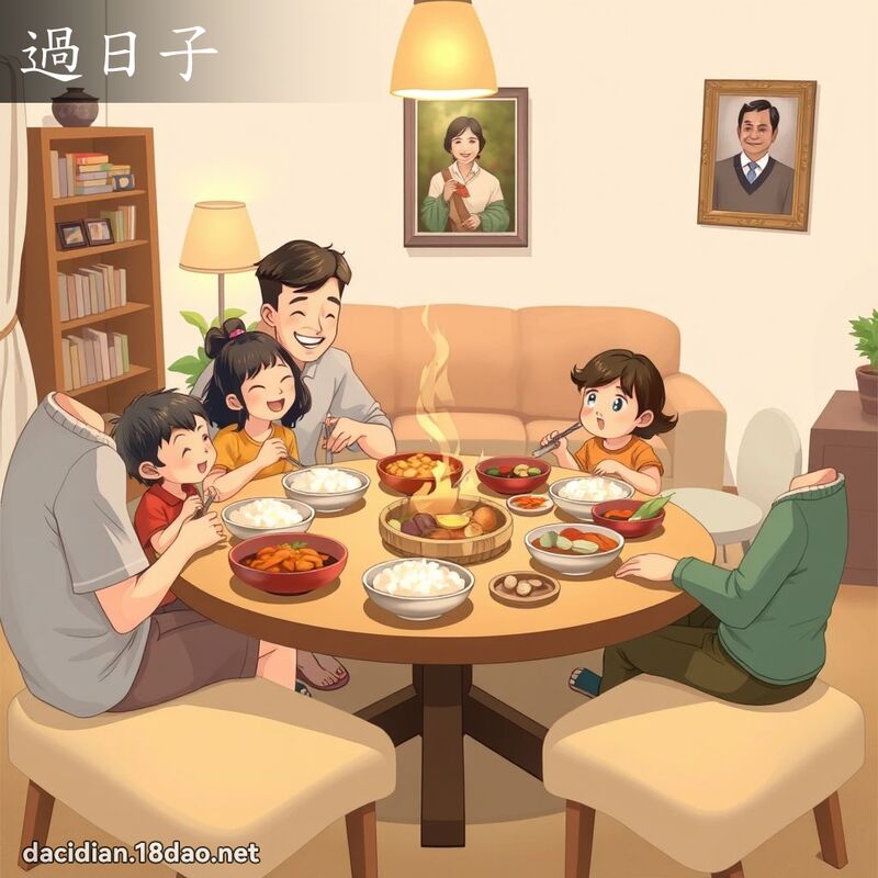 過日子 - 國語大辭典配圖