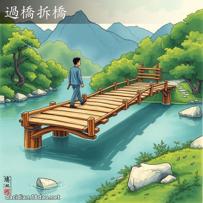 过桥拆桥 - 国语大辞典配图