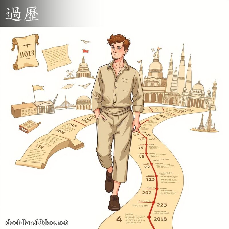 過歷 - 國語大辭典配圖
